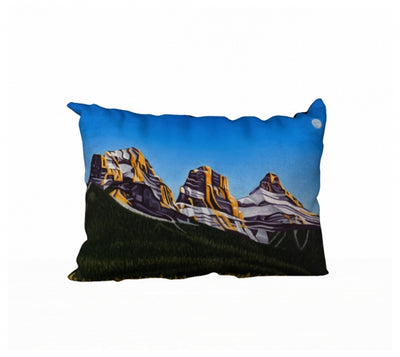 Glowing Sisters pillow by Mountain Moves