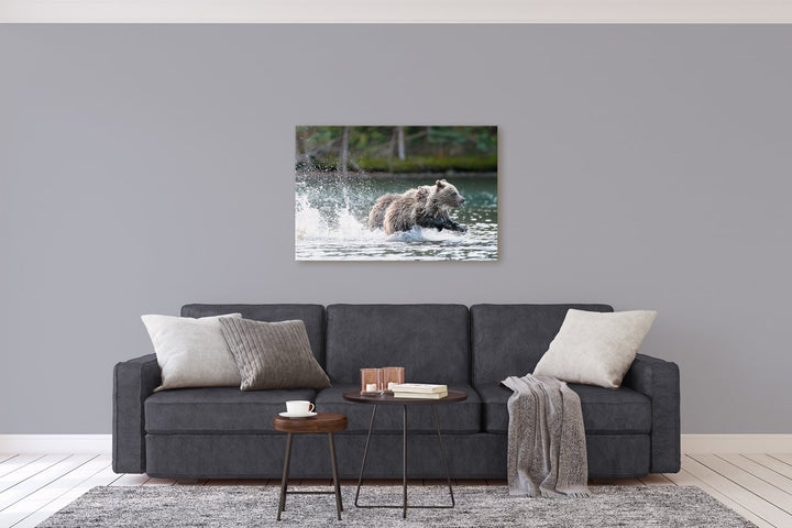 Photo Finish grizzly bear photograph by Carrie Servos