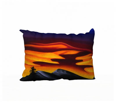 Raspberry Ripple Sunrise pillow by Mountain Moves